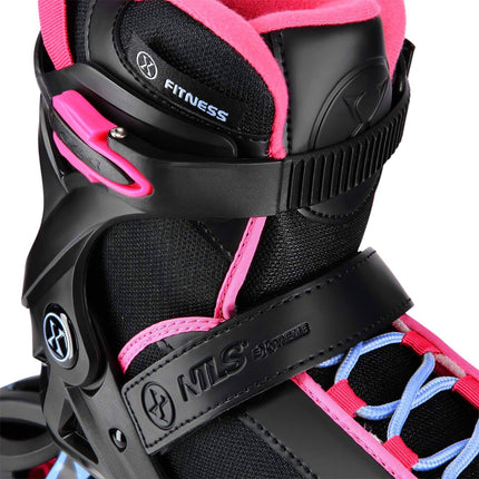 Inlineskates, Schwarz/Pink, Größe 44