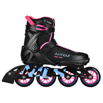 Inline Skates, Black Pink, Size 45, Protective Gear
