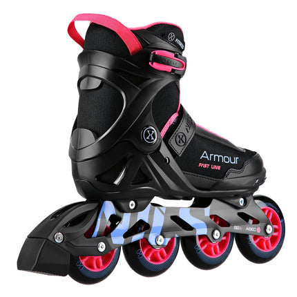 Inline Skates, Black Pink, Size 45, Protective Gear