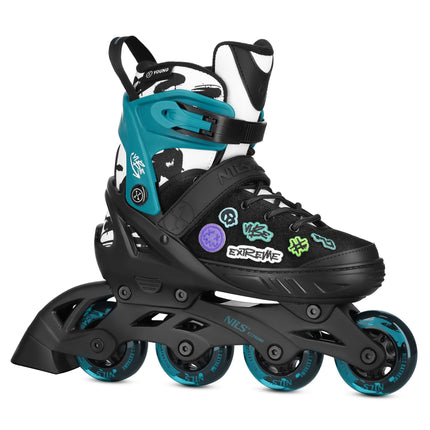 Inlineskates, Türkis, Größe L (40-43), ABEC-5 Kugellager