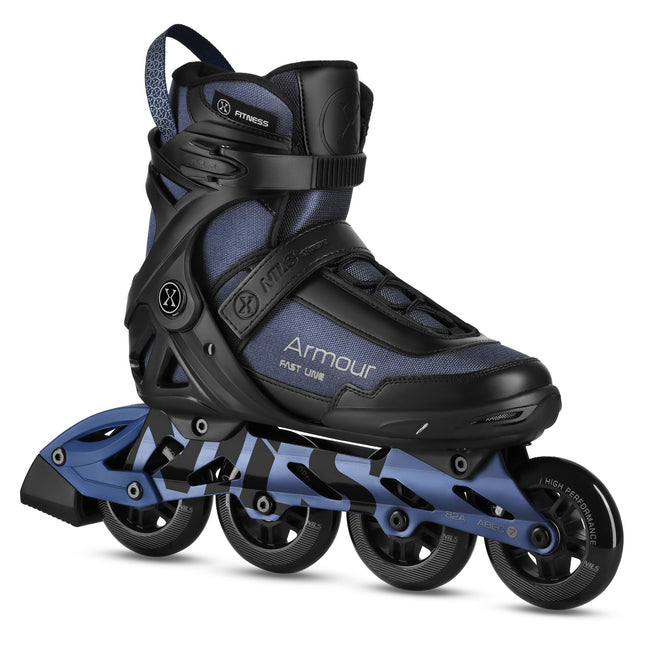 Inline Skates With Brake, Dark Blue, Size 40