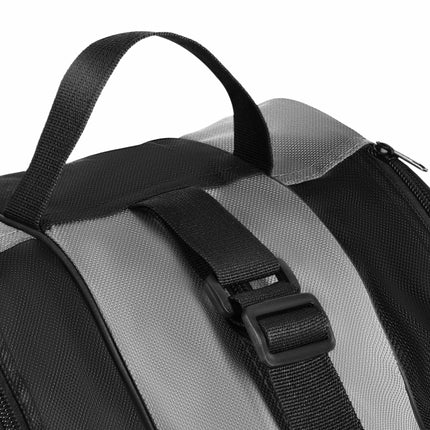 Inliner- und Schlittschuhtasche, 3 Fächer, Grau