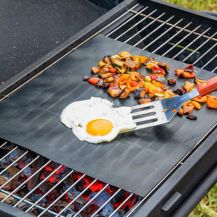 InnovaGoods BBQ and Oven Mat Set, 6 Pieces, 40 x 33 cm, Black, Reusable