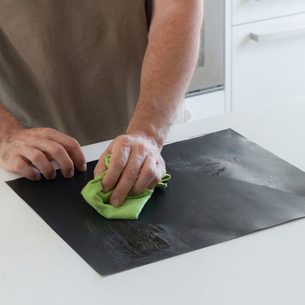 InnovaGoods BBQ and Oven Mat Set, 6 Pieces, 40 x 33 cm, Black, Reusable