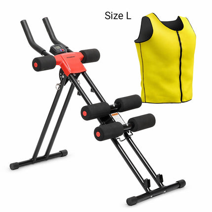 InnovaGoods Folding Abdominal Machine and Sauna Vest Size L, Exercise Guide