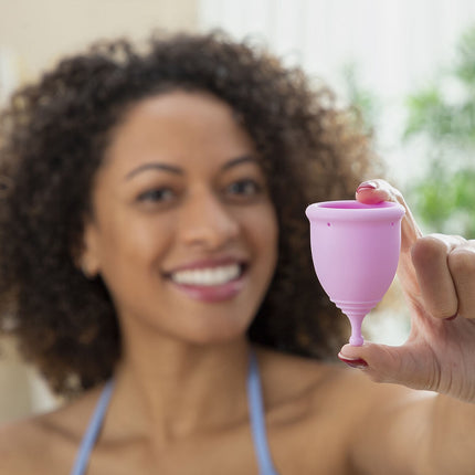 InnovaGoods Menstrual Cup Pack of 2, Size S 20 ml, Size L 25 ml, Violet