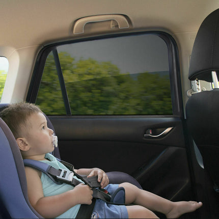InnovaGoods Mesh Sunshade for Car, Set of 4, UV Protection, 50 x 50 cm, Black