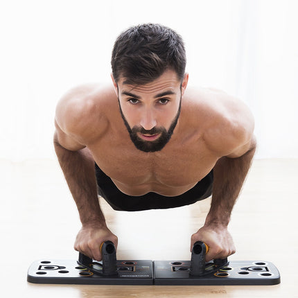 InnovaGoods Push-Up Board and Sauna Sports Belt, Resistance Bands