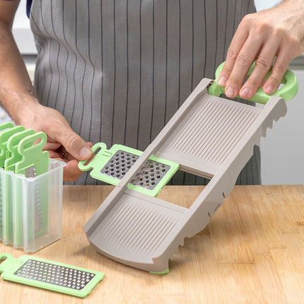 InnovaGoods Spiral Slicer and 6-in-1 Mandolin Grater Pack, Foldable