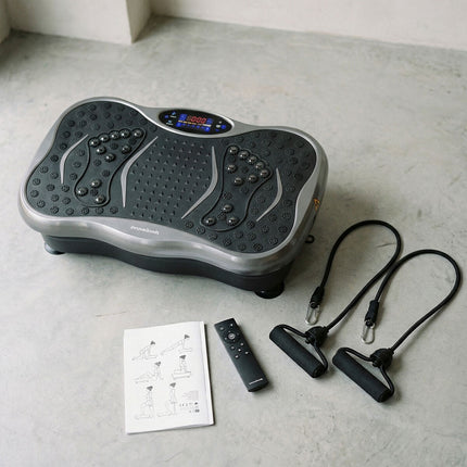 InnovaGoods Vibration Platform with Men's Sauna Vest XL, Speaker, Remote Control