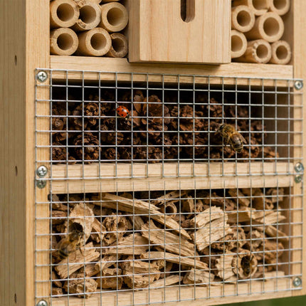 Insektenhotel-Bausatz, Tannenholz & Bambus, 30,5 cm