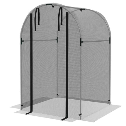 Zahradní ochranná síť proti hmyzu, HDPE, ocelový rám, 1.2x1.2M