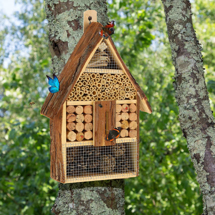 Insect hotel in the form of a house