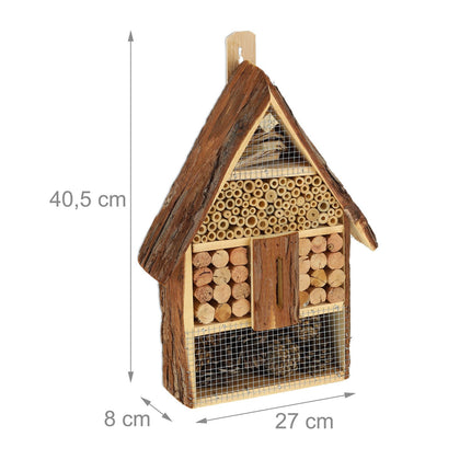 Insect hotel in the form of a house