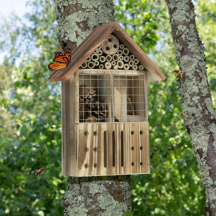 Hôtel à insectes en épicéa