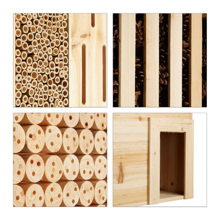 Insect hotel natural XXL with hedgehog house