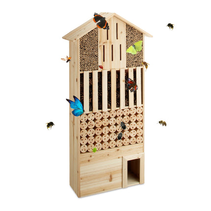 Insect hotel natural XXL with hedgehog house