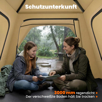 Instant Pop-Up Tent, Waterproof, 2-3 Person, 240x240x160 cm