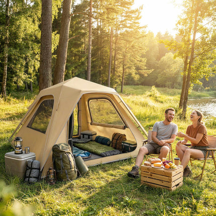 Instant Pop-Up Tent, Waterproof, 2-3 Person, 240x240x160 cm