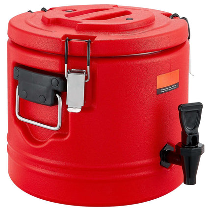 Insulated Beverage Dispenser 2.2 Gal, Hot Cold, Steel Liner