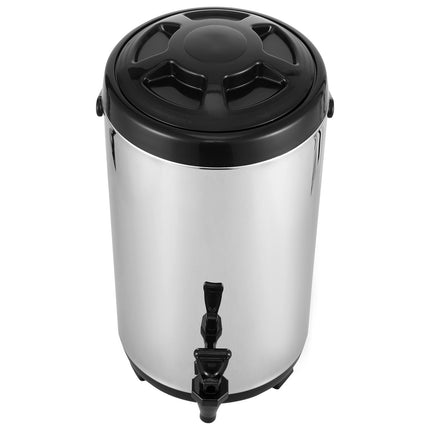 Insulated Beverage Dispenser, 2.4 Gal Stainless Steel Spigot