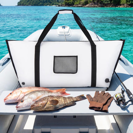 Isolierte Fischkühltasche 122cm, auslaufsicher, Ablassventil