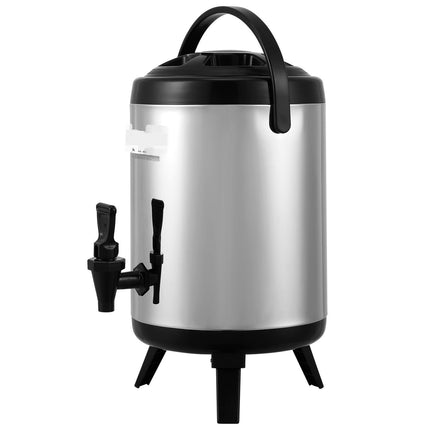 Insulated Stainless Beverage Dispenser, 1.5 Gal 6L, Spigot