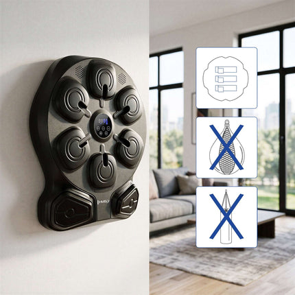 Interactive Music Boxing Machine with Bluetooth & Gloves