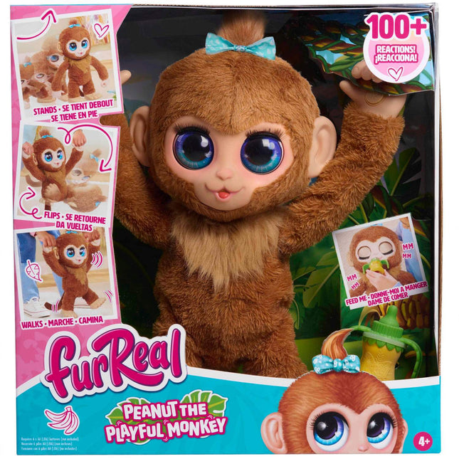 Interaktives Plüsch-Äffchen, FURREAL Peanut, spielerisches Design