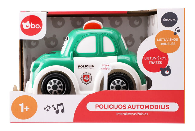 Interaktives Polizeiauto-Spielzeug für Kinder, pädagogisches Spielfahrzeug