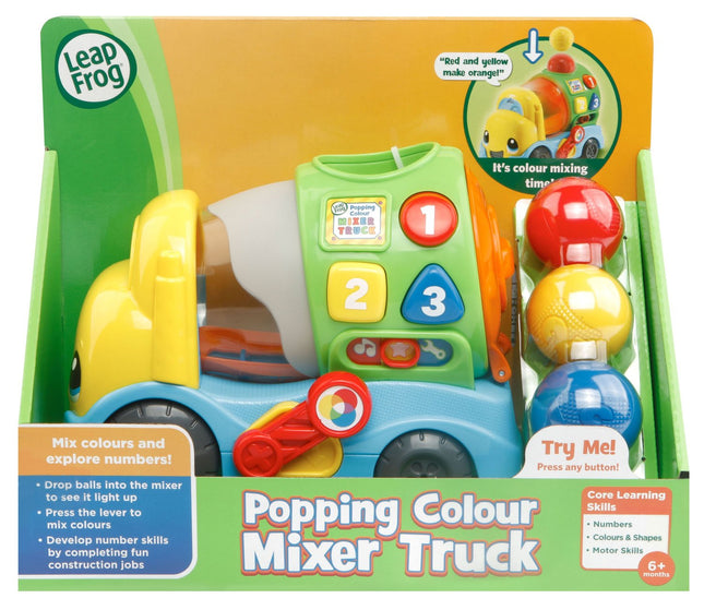 Interaktiver Spielzeug-Farbenmisch-LKW mit Pop-Funktion für Kinder