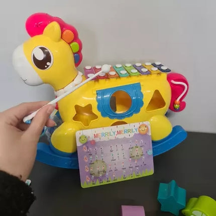 Interaktivní koník 8v1 - Kruzzel 20346 s činelky
