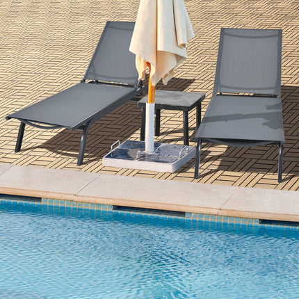 Ineinandergreifende Akazienholz-Terrassenfliesen, 30x30 cm, 10er-Pack