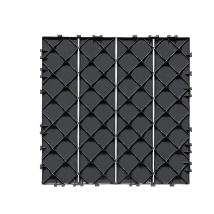 Interlocking Deck Tiles, 10 Pack, 12x12, Dark Grey