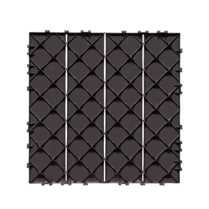 Interlocking Deck Tiles, 36 Pack, 11.8 x 11.8 in, Waterproof, Dark Brown