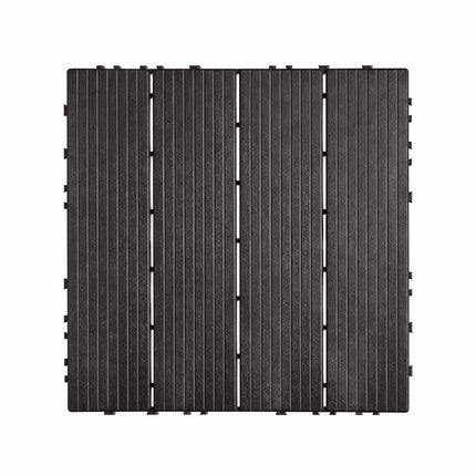 Interlocking Deck Tiles, 36 Pack, 11.8 x 11.8 in, Waterproof, Dark Brown