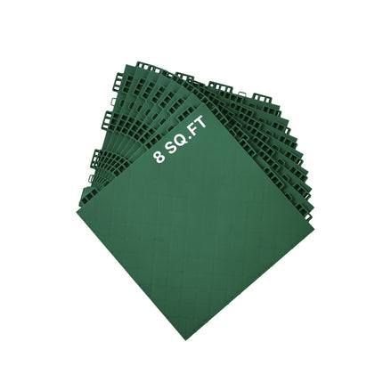 Interlocking Hockey Training Tiles, 12x12, 8-Pack, Green
