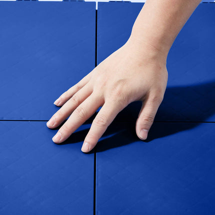 Interlocking Hockey Training Tiles, 12x12 in, 8 Pack, Blue