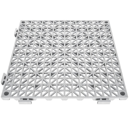 Interlocking PVC Drainage Floor Tiles, 50 Pack 30x30 cm