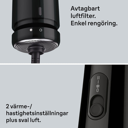 Ionic Air Styler 700W, 2 Heat Settings, 2 Attachments