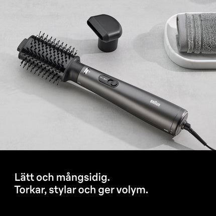 Ionen-Heißluftbürste Styler 800W, 2 Aufsätze