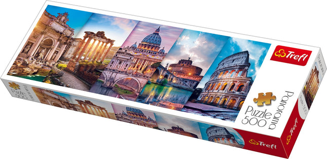 Panorama-Puzzle Italien, 500 Teile, Spaß für jedes Alter