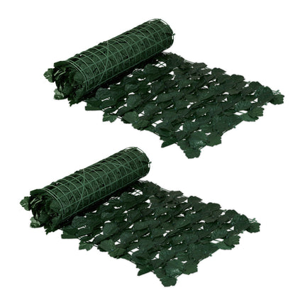 Sichtschutz mit Efeublättern, 12er-Set