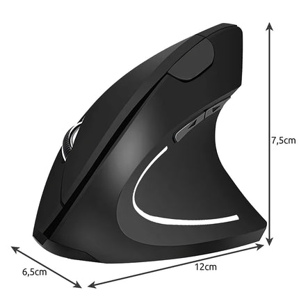 Izoxis 21799 kabellose vertikale Maus 