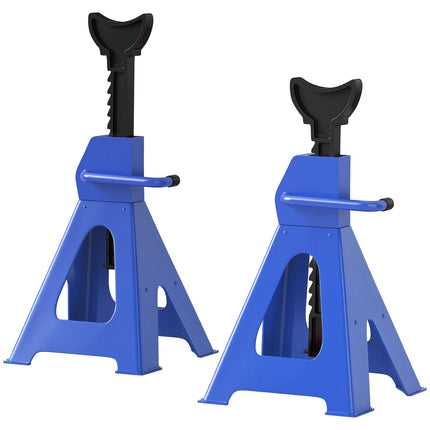 Jack stands with 3-tonne load capacity, adjustable in height, set of 2