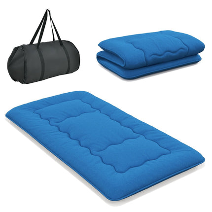 Japanische Futonmatratze 90x200 cm, waschbarer Bezug & Tasche