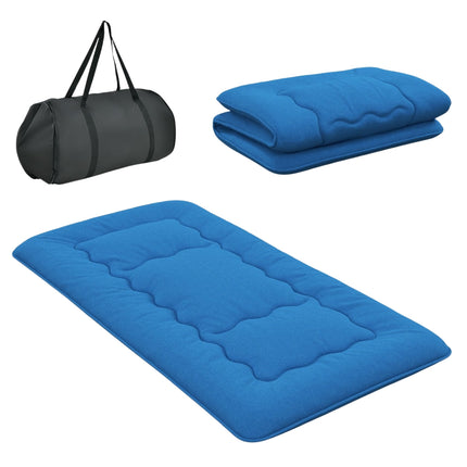 Japanische Futonmatratze 90x200 cm, waschbarer Bezug & Tasche