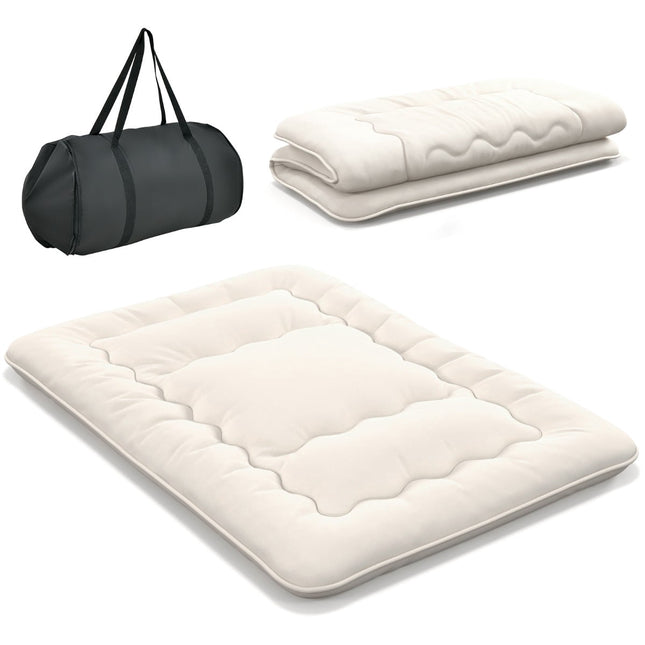 Japanische Futonmatratze, Tatami-Matte, Beige, 140x200 cm