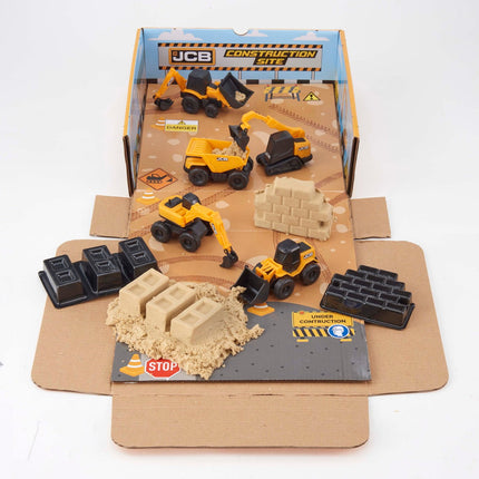 Jcb Mini Machines Playset With Sand And 5 Cars