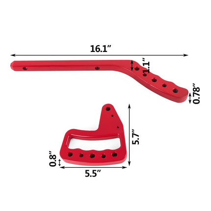 Jeep Wrangler JK Grab Handles, Front Rear, Set of 4